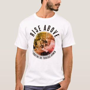Anpassad svart stig över TUSKEGEE AIRMEN T Shirt