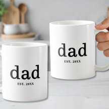 Anpassad Svart Vit Pappa Grundad