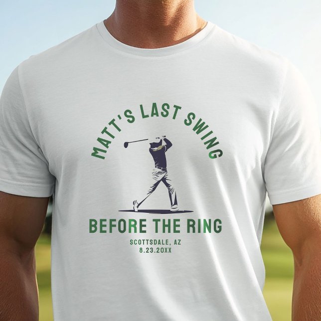 Anpassad svensexa present golfresa brudgumsvänner t shirt (Skapare uppladdad)