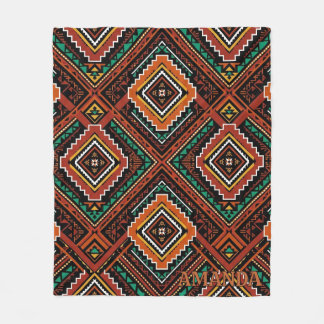 Anpassad sydvästlig Kilim-diamant mörk filt