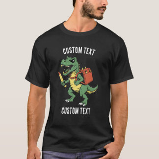 Anpassad T-Rex Skola Sommarlov Personlig T Shirt