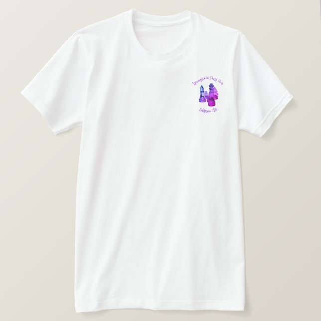 Anpassad T-Shirt för en schack-Klubb (Design framsida)