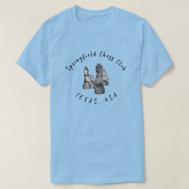 Anpassad T-Shirt för en schack-Klubb (Design framsida)