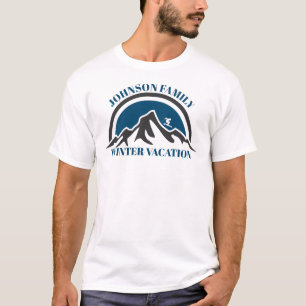 Anpassad T-shirt för familjens vinterlov