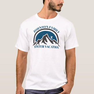 Anpassad T-shirt för familjens vinterlov