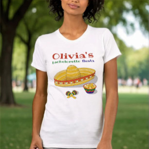 Anpassad t-shirt för mexikansk fiesta för möhippa