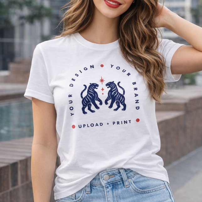 Anpassad T-Shirt | Ladda upp din egen design (Upload your artwork and turn this t-shirt into custom merch, team workwear, or a stylish gift)