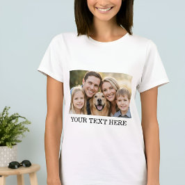 Anpassad T-Shirt med eget fotonamn