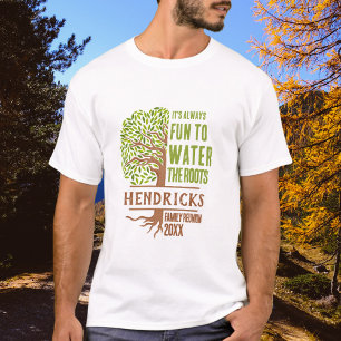 Anpassad T-shirt med familjeträd-tema för familjes
