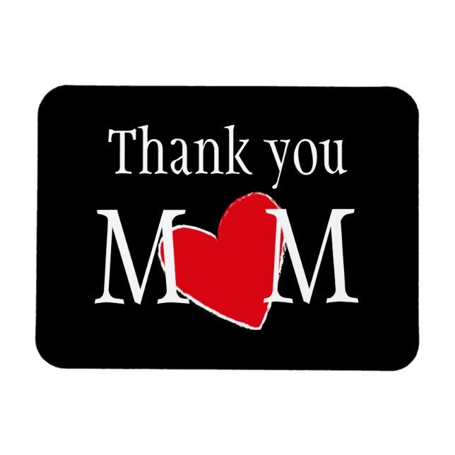Anpassad tack Mamma Magnet (Horisontell)