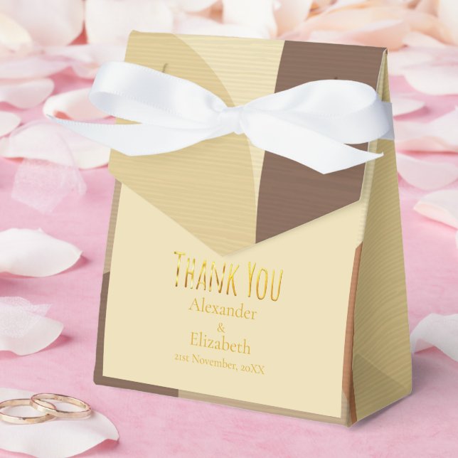 Anpassad tack mid century vintage mönster presentaskar (Bröllop)