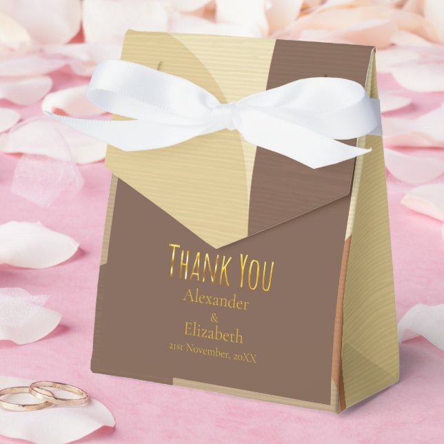 Anpassad tack mid century vintage-mönster presentaskar (Bröllop)