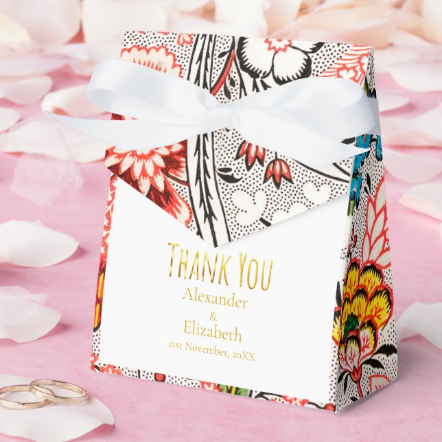 Anpassad Tack Natur i Blomning Presentaskar (Bröllop)