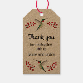 Anpassad Tack Presentetikett