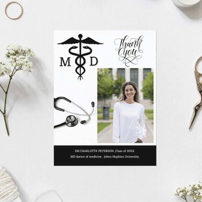 Anpassad tackfest efter medicinska fakultetens exa vykort (Skapare uppladdad)