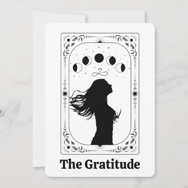 Anpassad Tacksam Tarot Magisk Mystisk Zodiak BFF Inbjudningar (Framsida)