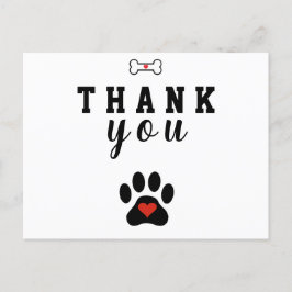 Anpassad tacksamhetskort för hundar vykort