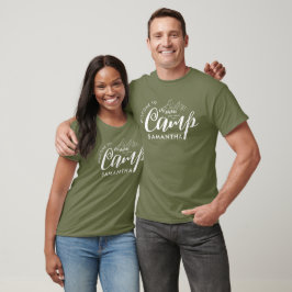 Anpassad tältmöhippa Modern rustic T Shirt