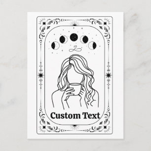 Anpassad Tarot Astrologi Magisk Zodiakskylt Vykort