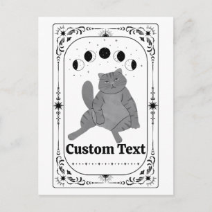 Anpassad Tarot: Roliga Kattdjur Zodiak Celestiala  Vykort