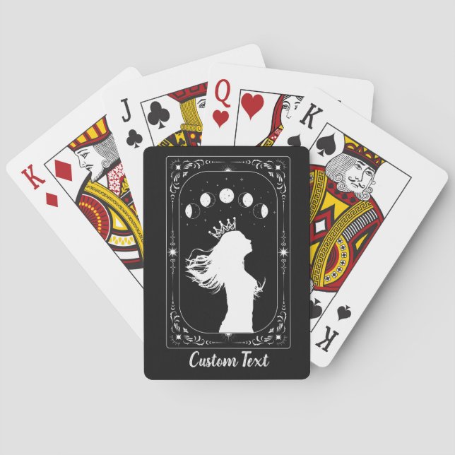 Anpassad Tarot Stjärntydning Mystisk Måne Casinokort (Baksidan)