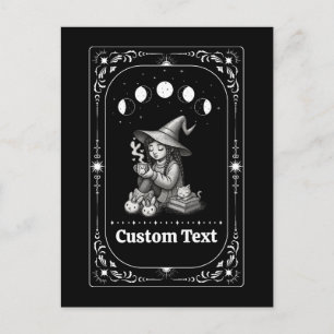 Anpassad Tarot Whimsical Zodiak Häxa Celestiel Mån Vykort