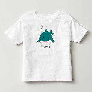 Anpassad tecknad haj t shirt