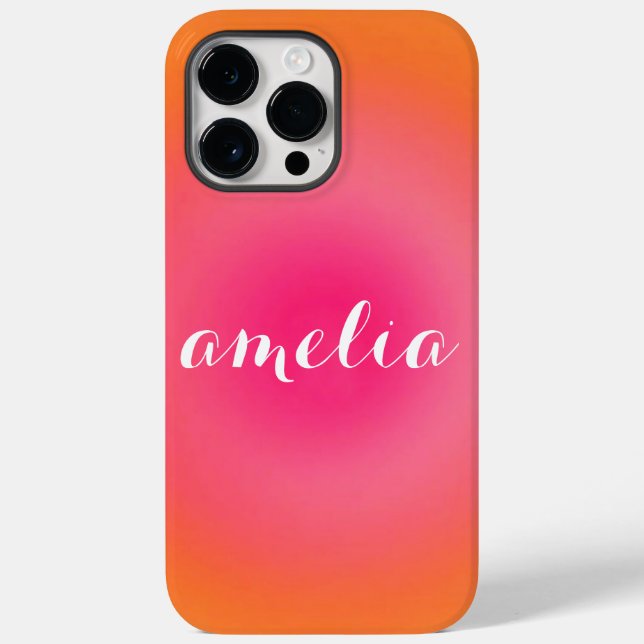 Anpassad telefonfodral med serifnamn – Djärgt grad (Baksida)
