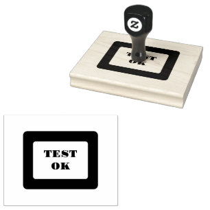 Anpassad test OK-text för förpackningsbruk präglin Stämpel