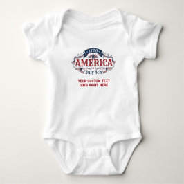 Anpassad text 4 juli 1776  t shirt