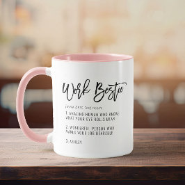 Anpassad text Arbetar kompis Rolig kollega Medarbe Mugg