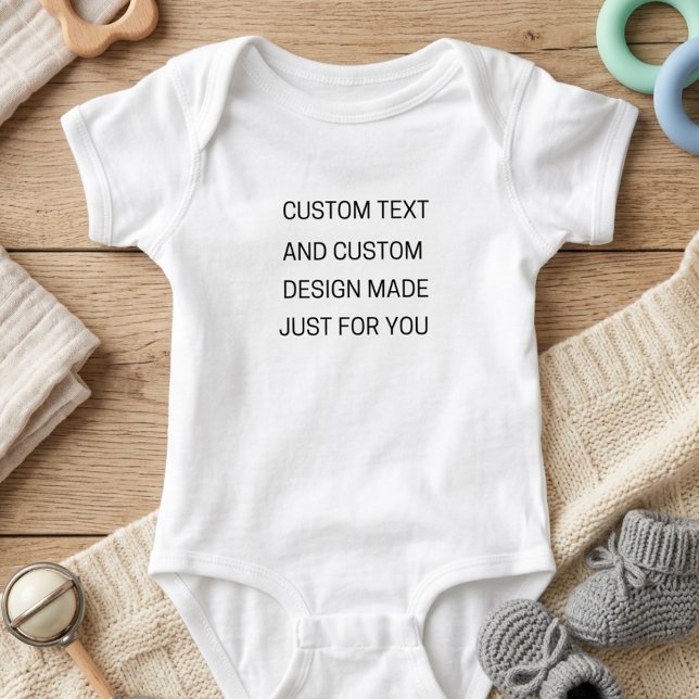 Anpassad text baby bodysuit t shirt (Skapare uppladdad)