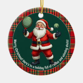🎾🎄Anpassad text, Dekorera banen Julgransprydnad Keramik