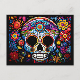 Anpassad text 💀 Día de Muertos Vykort
