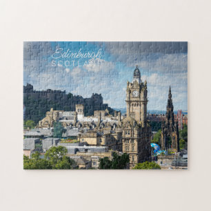 Anpassad text Edinburgh Skottland Pussel