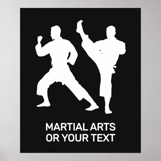 Anpassad text & färg för kampsport poster (Framsidan)