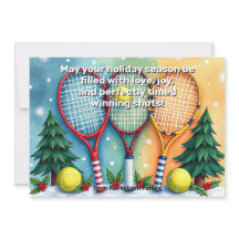 🎾🎄Anpassad text, Festiv Smash med tre händer