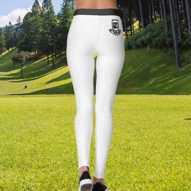 Anpassad text för foton på husdjur, svart-vit-rand leggings (Skapare uppladdad)