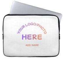 Anpassad text för skolans logotyp för laptopsleeve