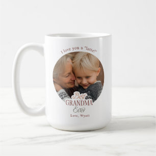 Anpassad Text Foto Bästa Mormor Någonsin Kaffemugg