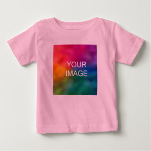 Anpassad Text Foto Rosa Fin Jersey Hög Kvalitet T Shirt