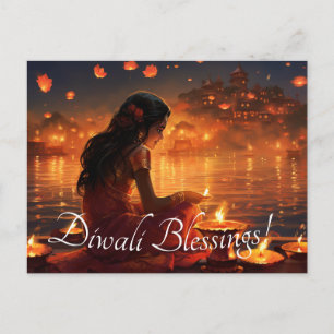 Anpassad text 🤩 Glad Diwali Vykort
