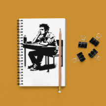 Anpassad text Grunge Student Konst Anteckningsbok