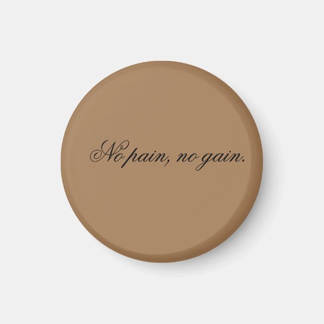 Anpassad text | gymmotivation | Och Ljusbrun, Magnet (Framsidan)