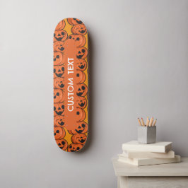 Anpassad text Halloween Glada pumpor Personlig Mini Skateboard Bräda 18,5 Cm