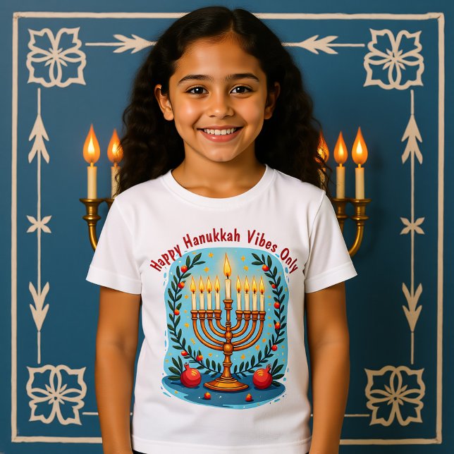 Anpassad text Hanukkah Festival of Fun  T Shirt (Custom text Hanukkah Festival of Fun )