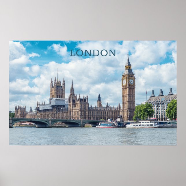 Anpassad text London Poster (Framsidan)