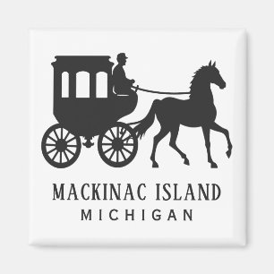 Anpassad text Mackinac Island Magnet