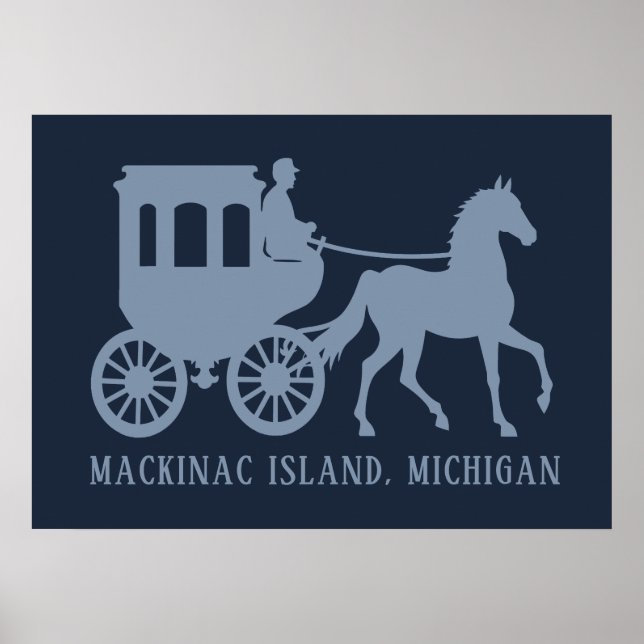 Anpassad text Mackinac Island Poster (Framsidan)
