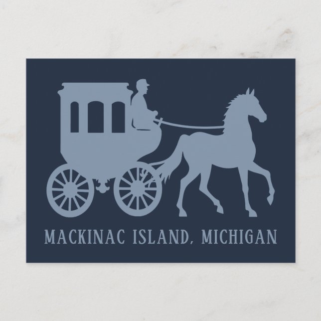 Anpassad text Mackinac Island Vykort (Framsida)